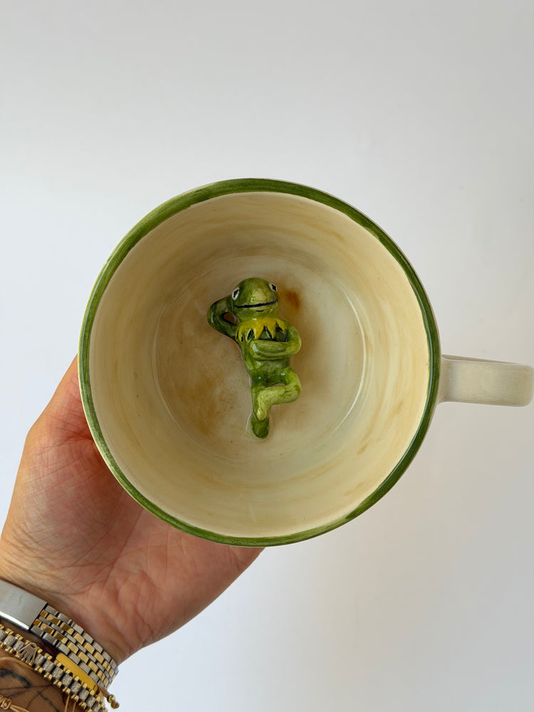 Kermit handmade ceramic mug
