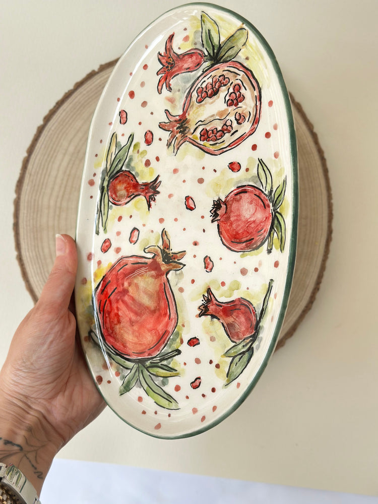 Granatte handmade plate