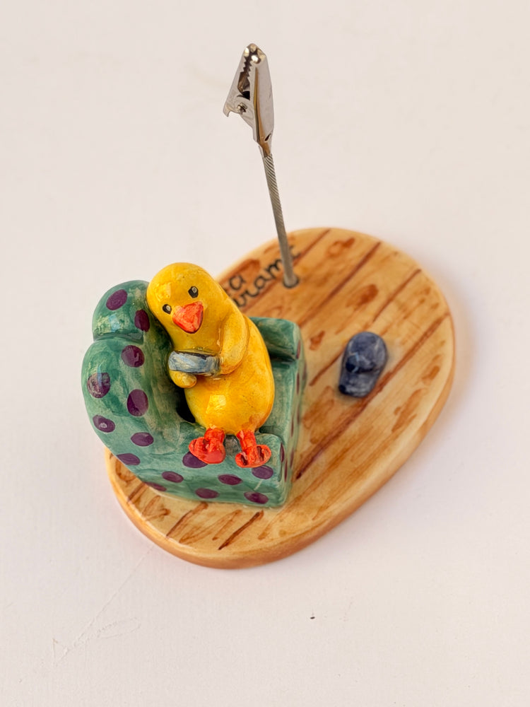 Duck handmade ceramic holder