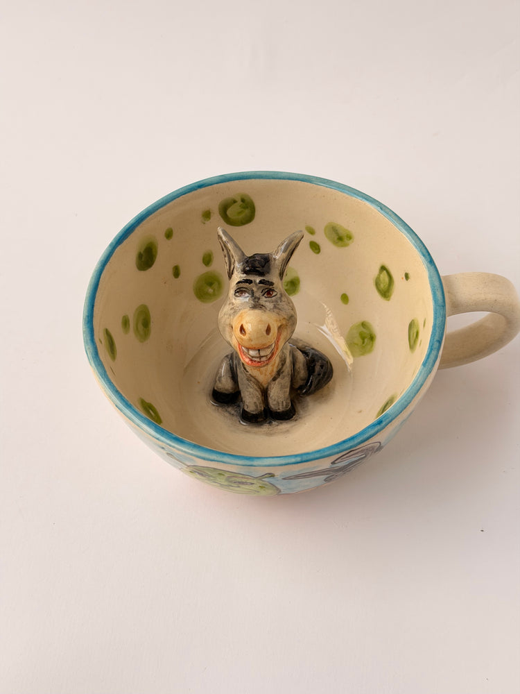 Donkey handmade ceramic mug