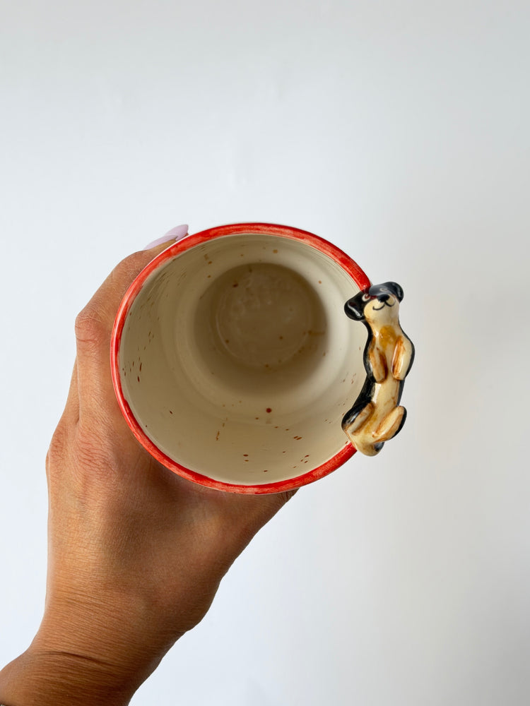 Dachshund dog handmade takeaway mug