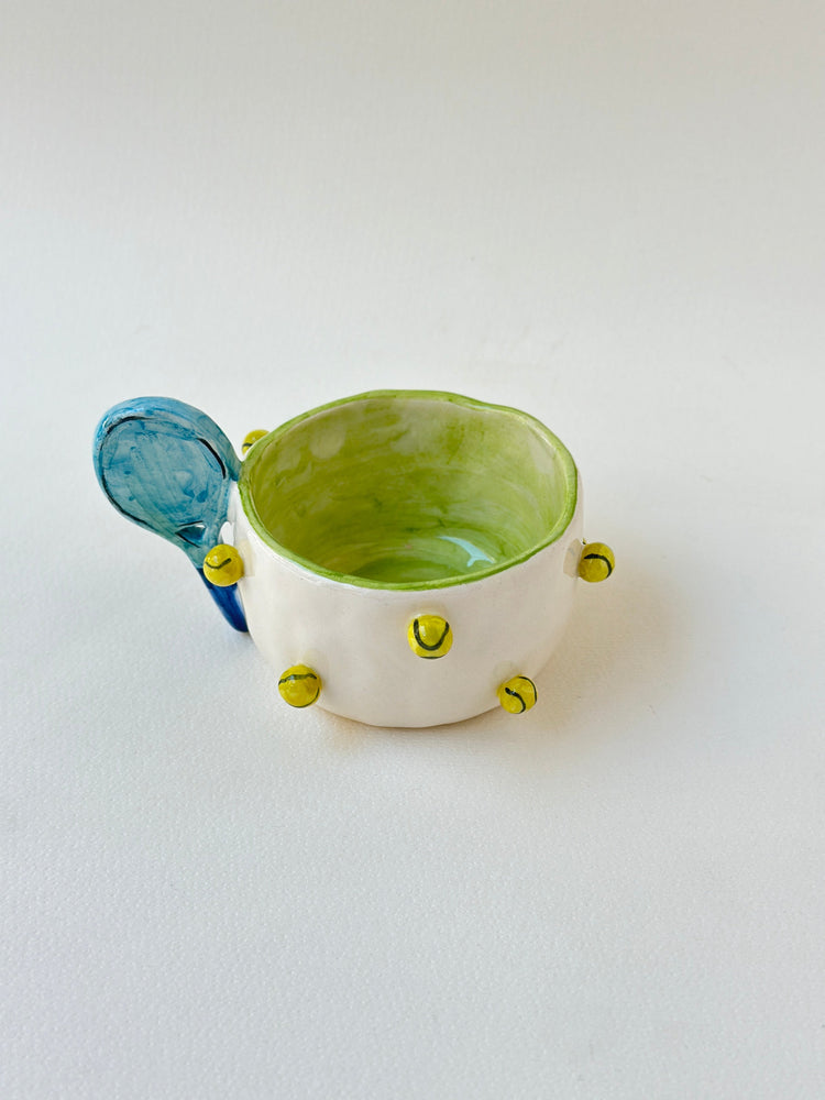 Tennis ball handmade cup