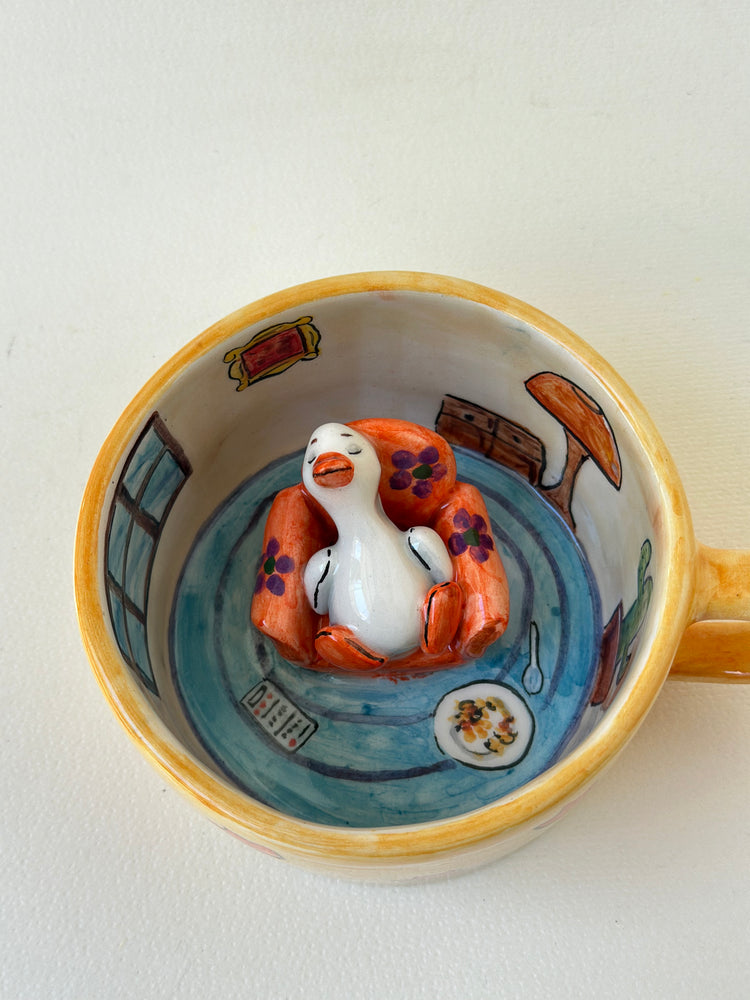 Duck handmade mug
