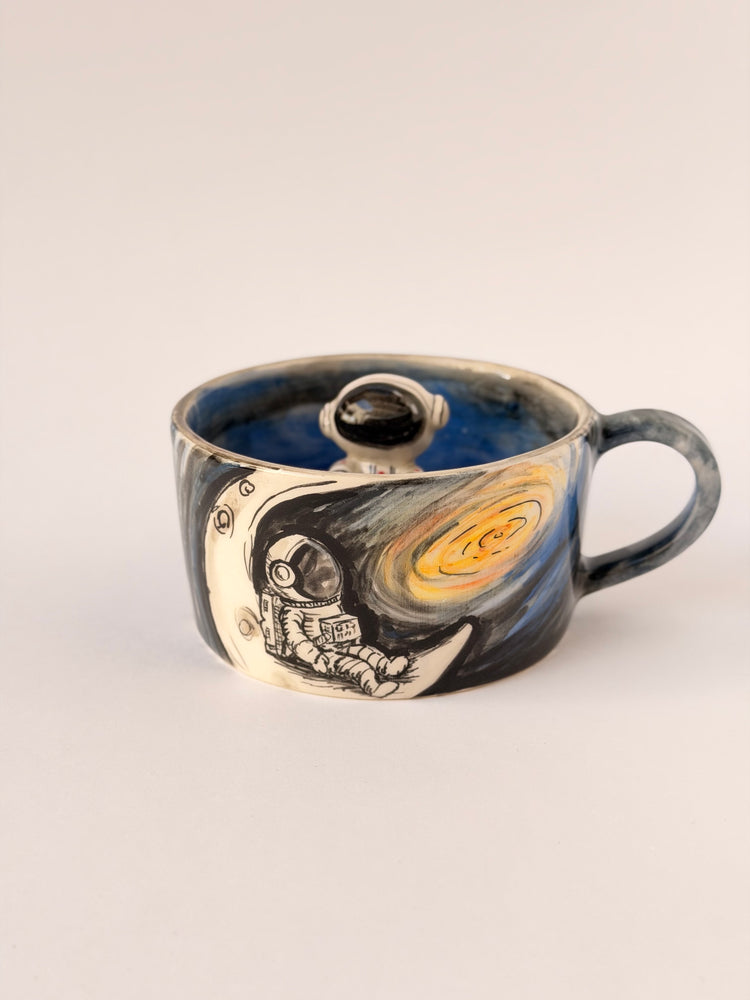 Astronaut handmade ceramic mug