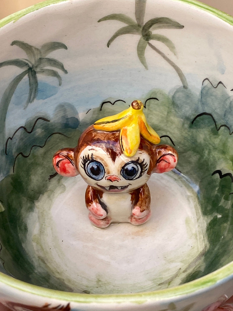 Monkey handmade mug