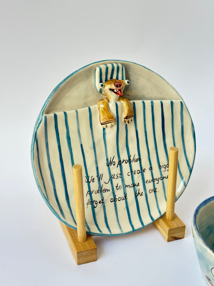 Sid handmade ceramic plate