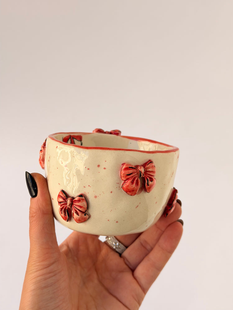 Pink handmade ceramic mug