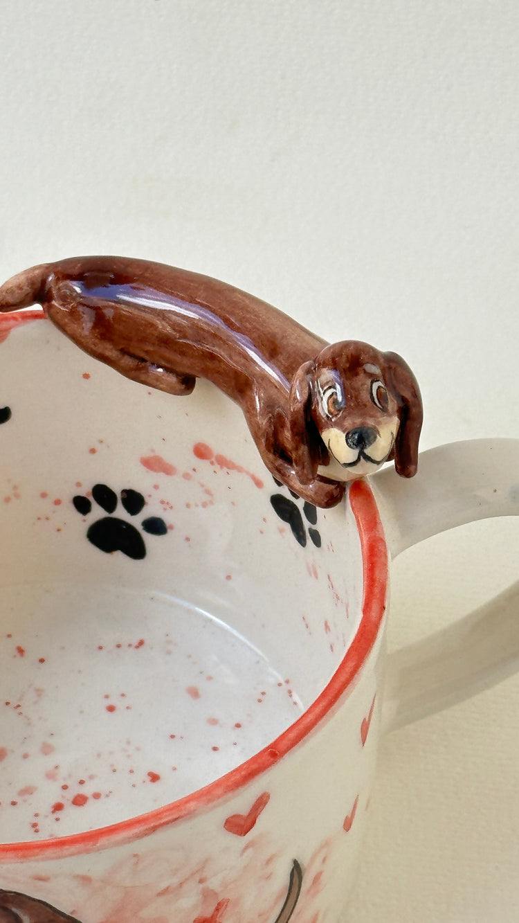 Dachshund handmade mug