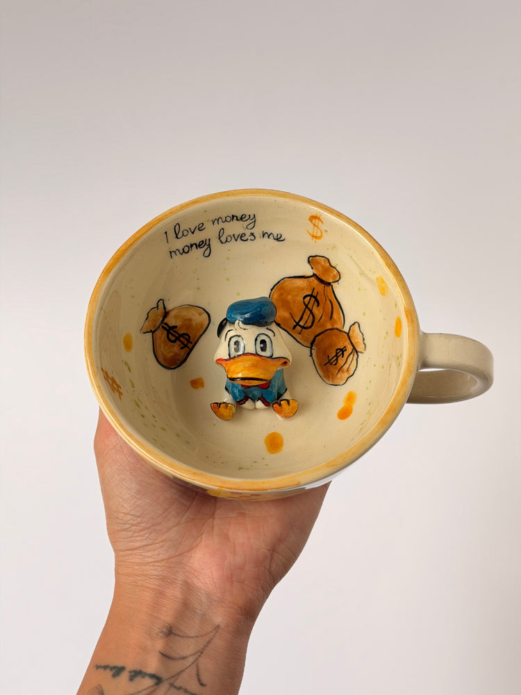 Duck handmade ceramic mug