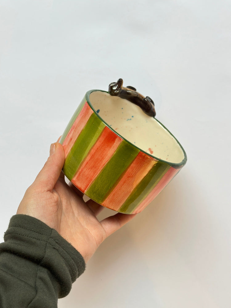 Dachshund handmade bowl