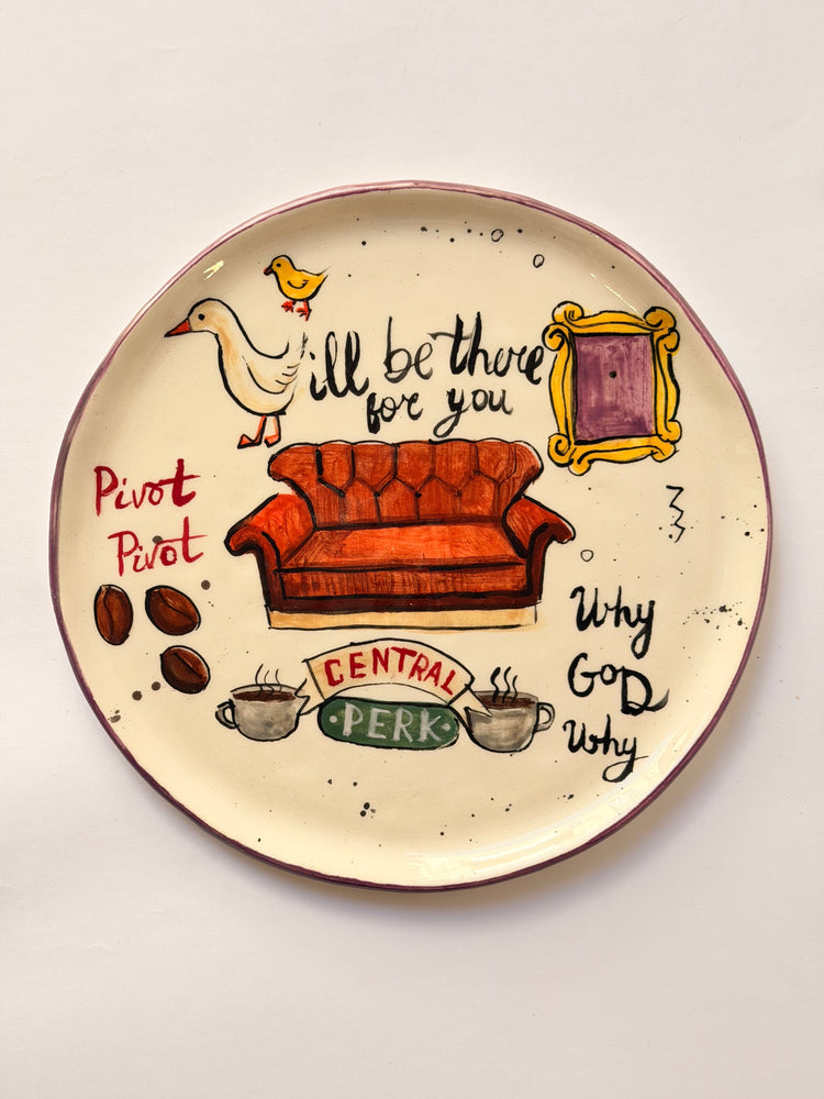 Handmade “Friends” ceramic plate