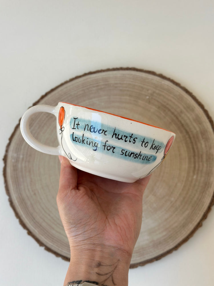 Donkey handmade mug ceramic