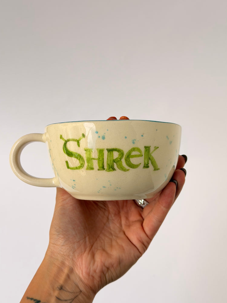 Green giant handmade ceramic mug