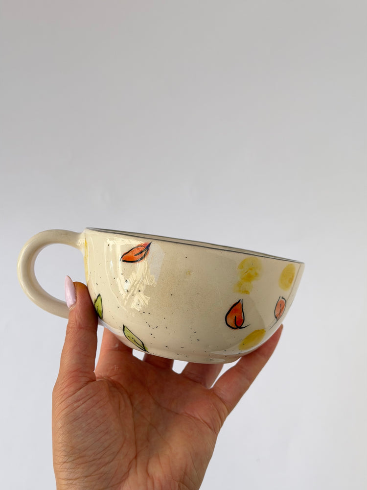 Cat handmade ceramic mug