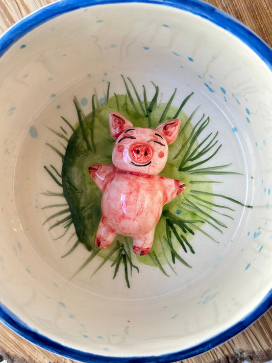 Pig handmade mug