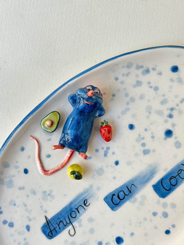 Little Chef handmade plate 25x16 sm