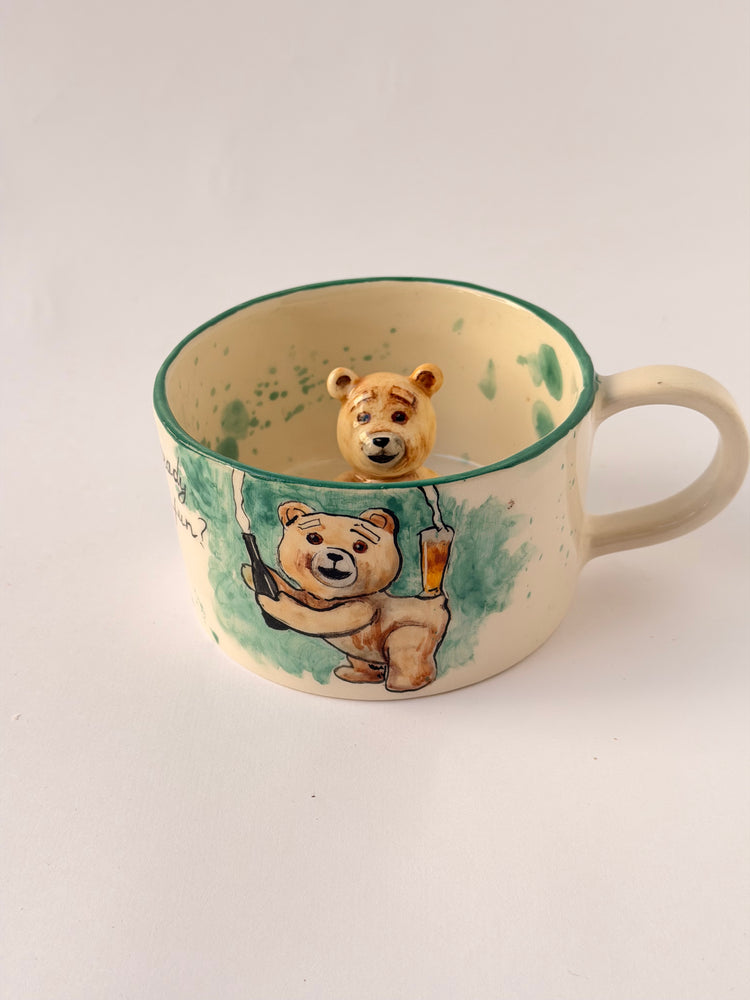Teddy handmade ceramic mug