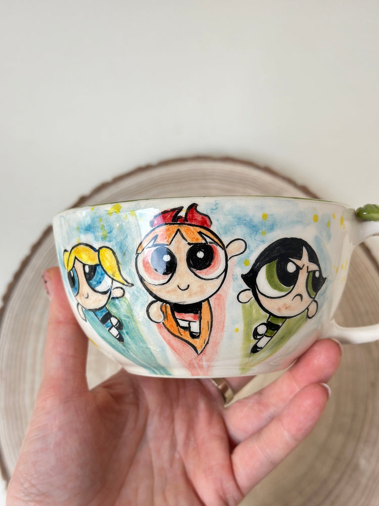 The powerpuff girl handmade mug