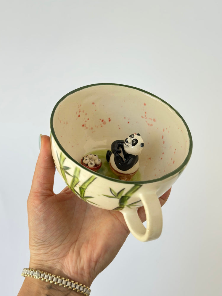 Panda handmade ceramic mug