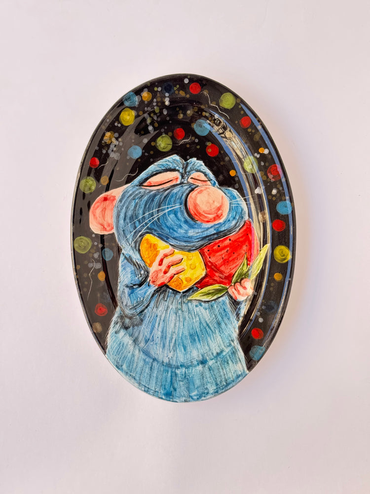 Little Chef handmade ceramic plate (small size)