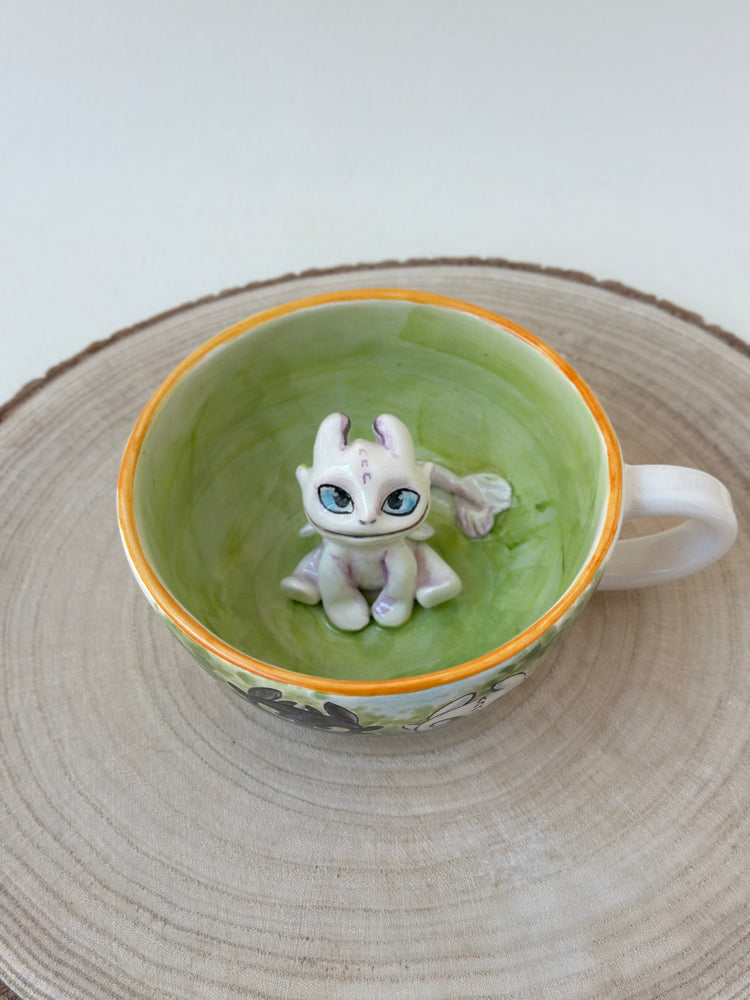 Dragon handmade ceramic mug