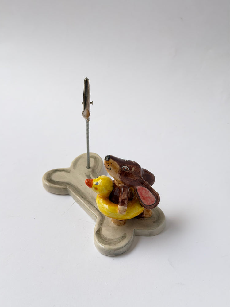 Dachshund handmade ceramic holder ( one piece)
