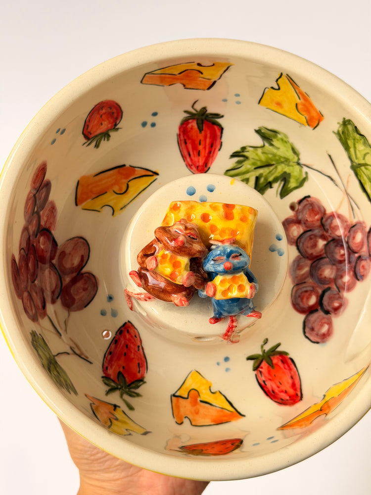Little Chef and brother handmade ceramic washing bowl