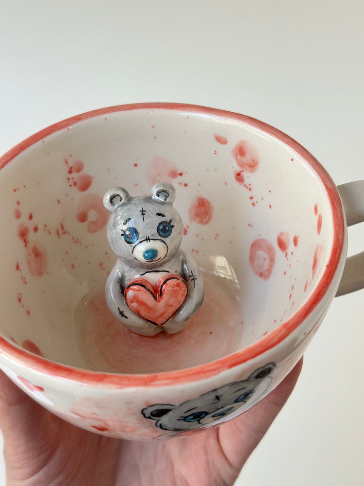 Teddy handmade ceramic mug