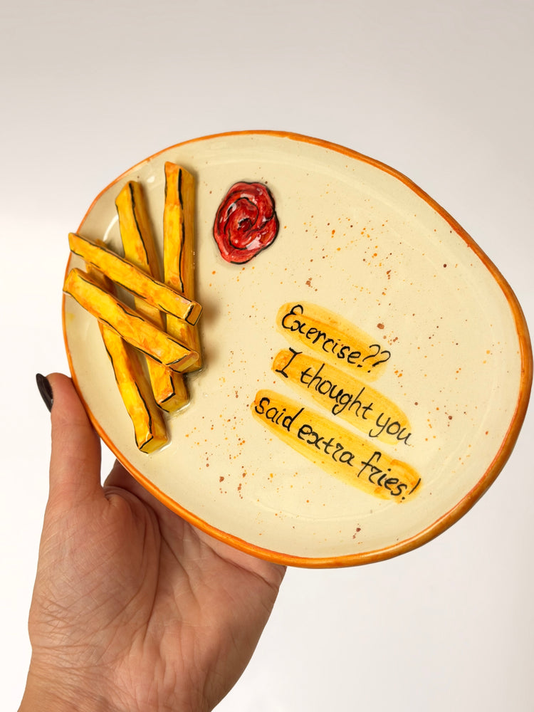 Potatoes handmade plate