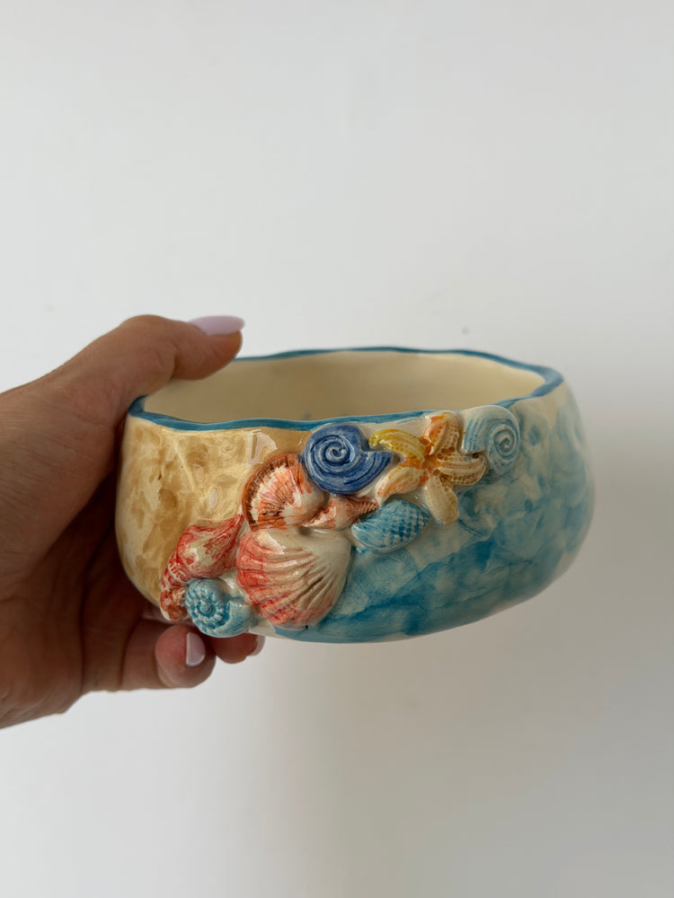 Handmade sea ceramic bowl