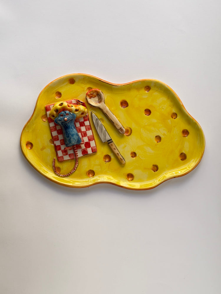 Little Chef handmade ceramic plate