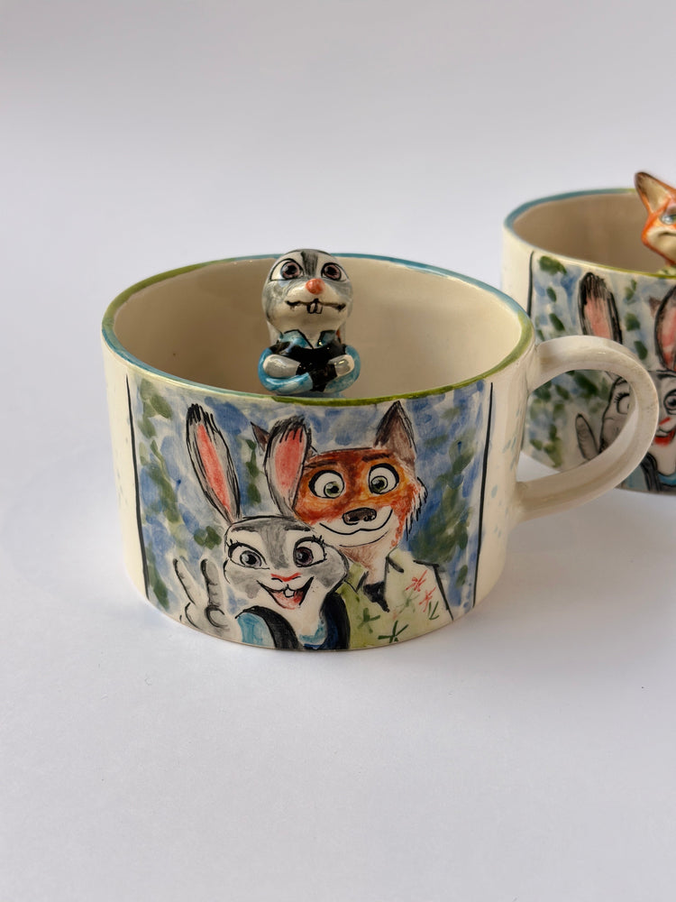 Nick and Judy handmade mugs