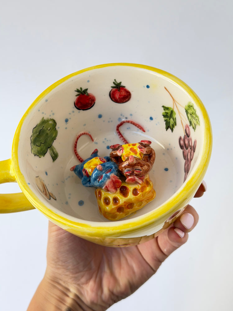 Little Chef and brother handmade ceramic mug