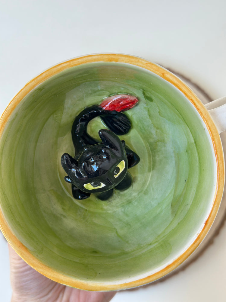 Dragon handmade ceramic mug