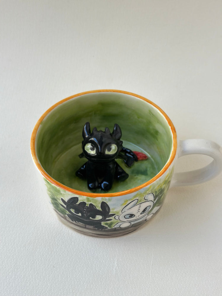 Dragon handmade ceramic mug