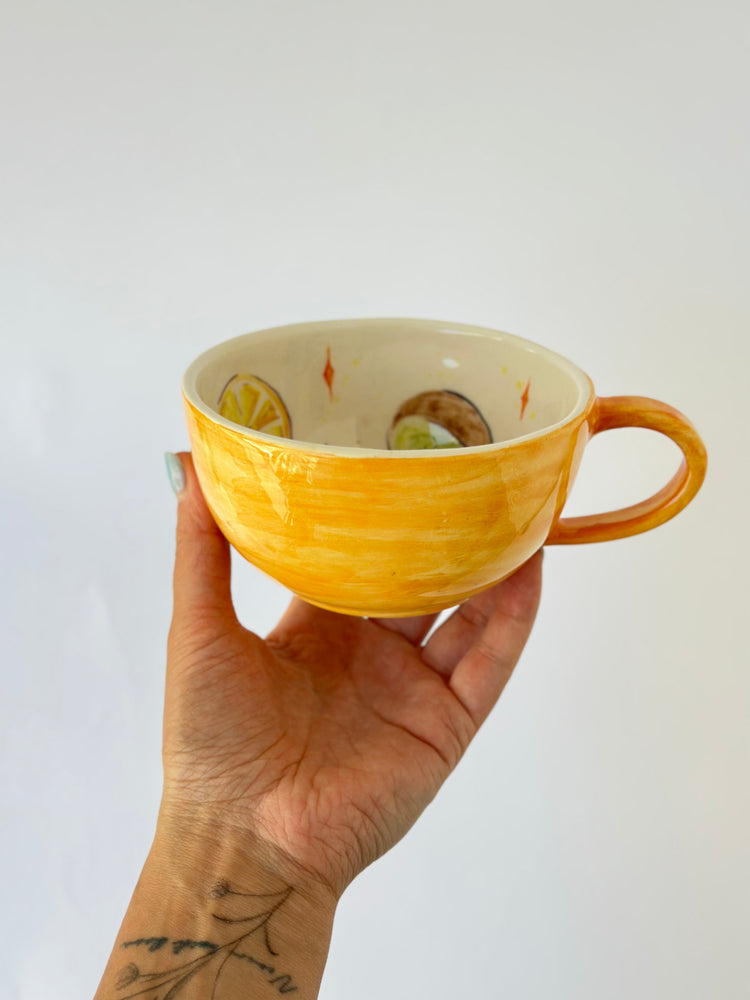 Summer Fruits Handmade special mug ceramic