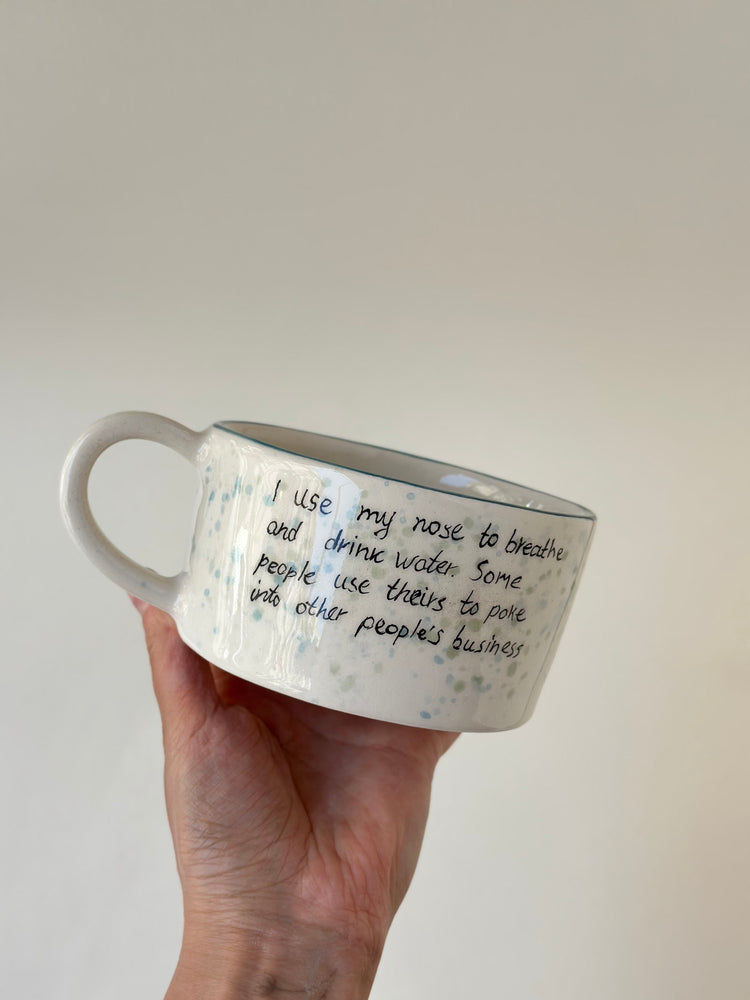 Elephant handmade mug