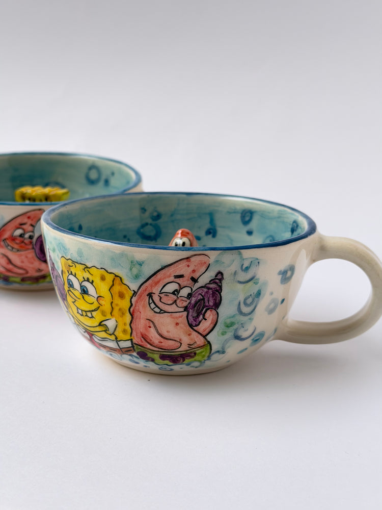 Friends handmade ceramic mugs