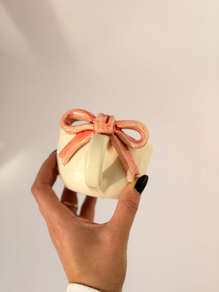 Pink Handmade ceramic cup