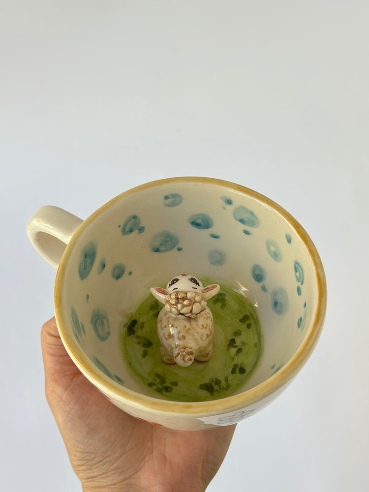 Sheep handmade ceramic mug