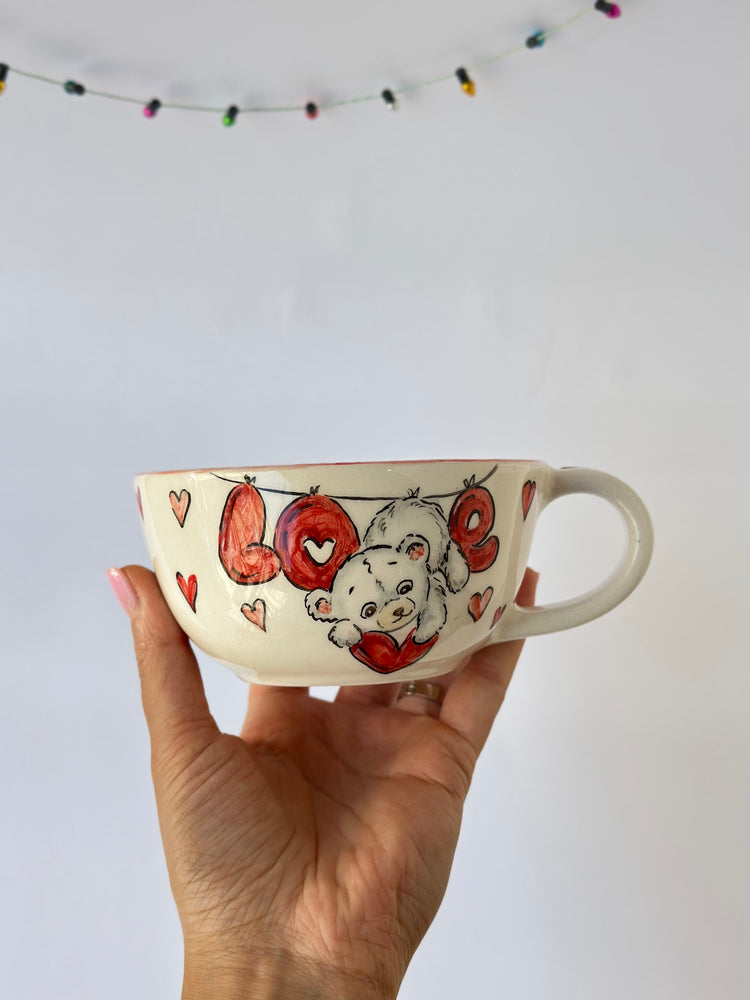 Teddys handmade mug ceramic