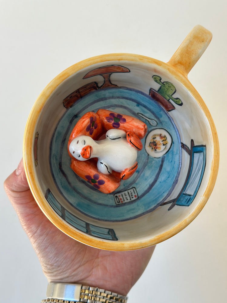 Duck handmade mug