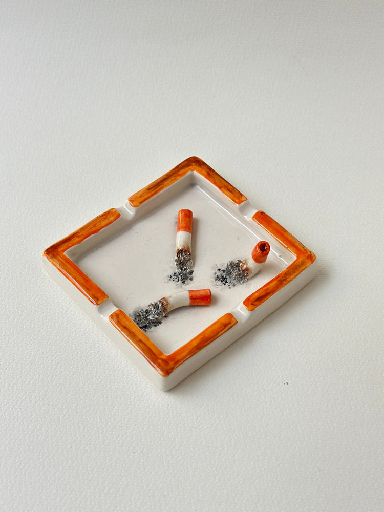 Handmade ceramic ashtray