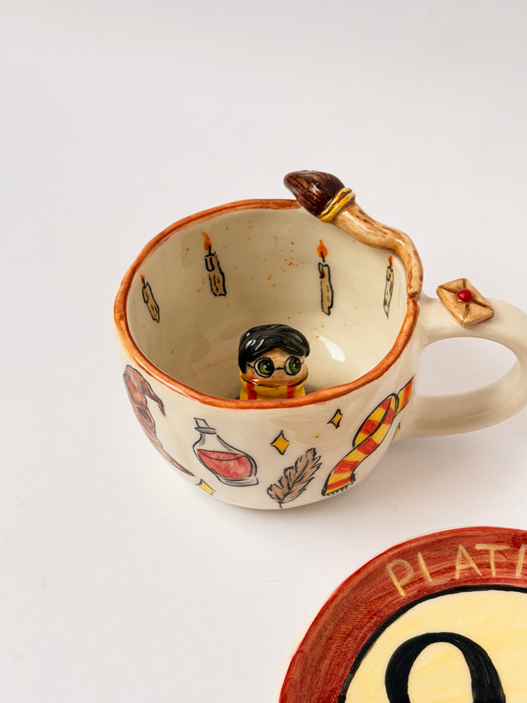 Harry handmade ceramic cup and plate