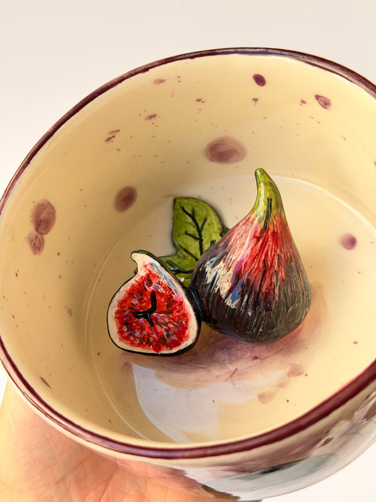 Fig handmade ceramic mug