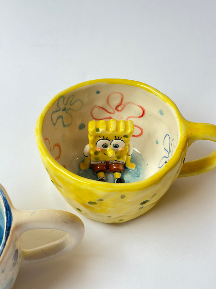 SpongeBob and Patrick handmade mugs