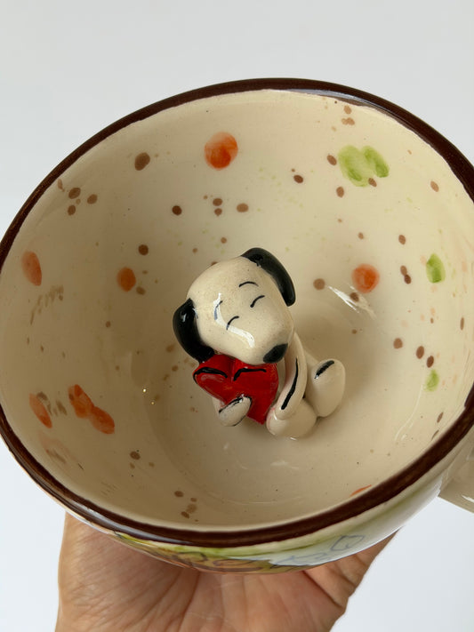 Dog handmade ceramic mug