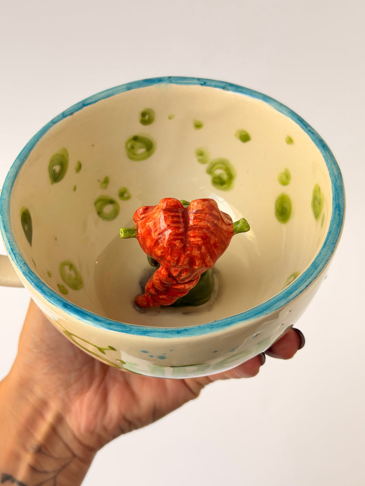 Green giant handmade ceramic mug