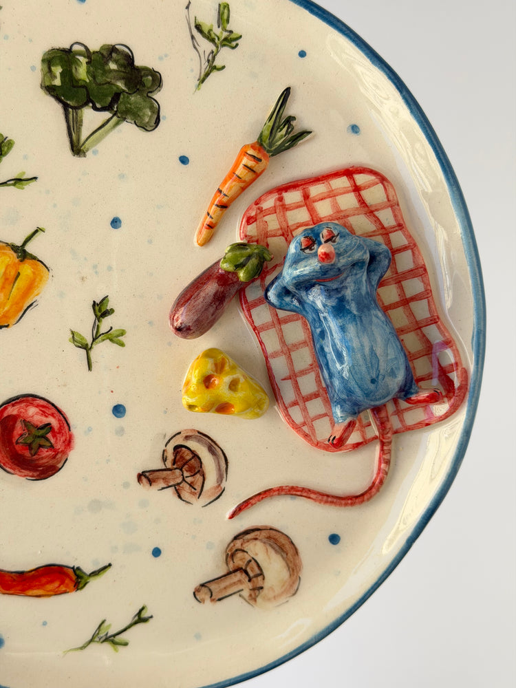 Little Chef handmade ceramic plate