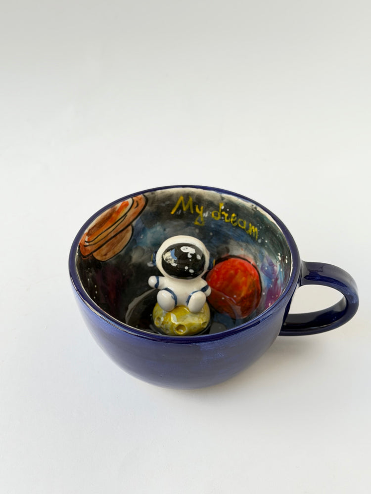 Astronaut handmade ceramic mug